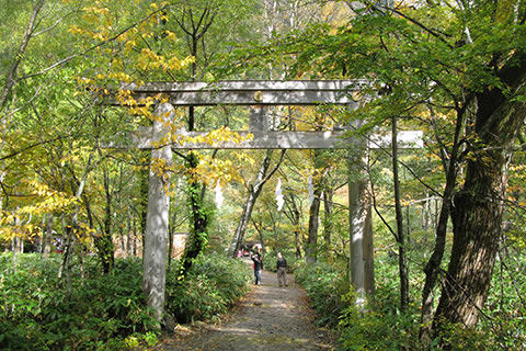 穂高神社奥宮鳥居