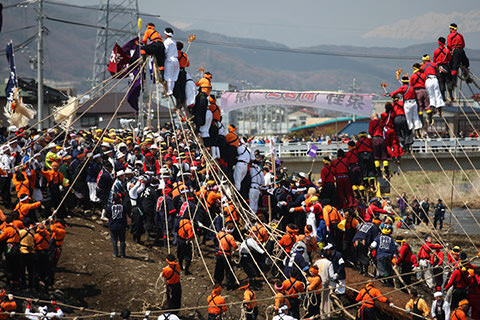 上社御柱山出し