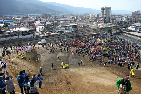 上社御柱山出し