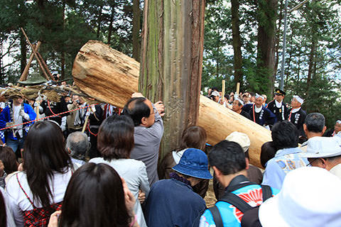 飯沼諏訪神社御柱