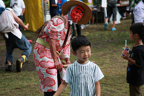 千国諏訪神社のささらすり