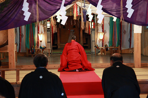 千国諏訪神社のささらすり