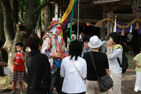 千国諏訪神社のささらすり